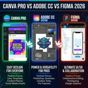 Canva Pro vs Adobe Creative Cloud vs Figma 2026: So Sánh Chi Tiết — Nên Chọn Công Cụ Nào?