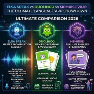 ELSA Speak vs Duolingo vs Memrise 2026: App Học Tiếng Anh Nào Tốt Nhất?